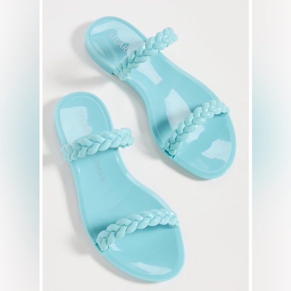 STUART WEITZMAN Sawyer Braided Jelly Flat Sandals - Picture 3 of 6